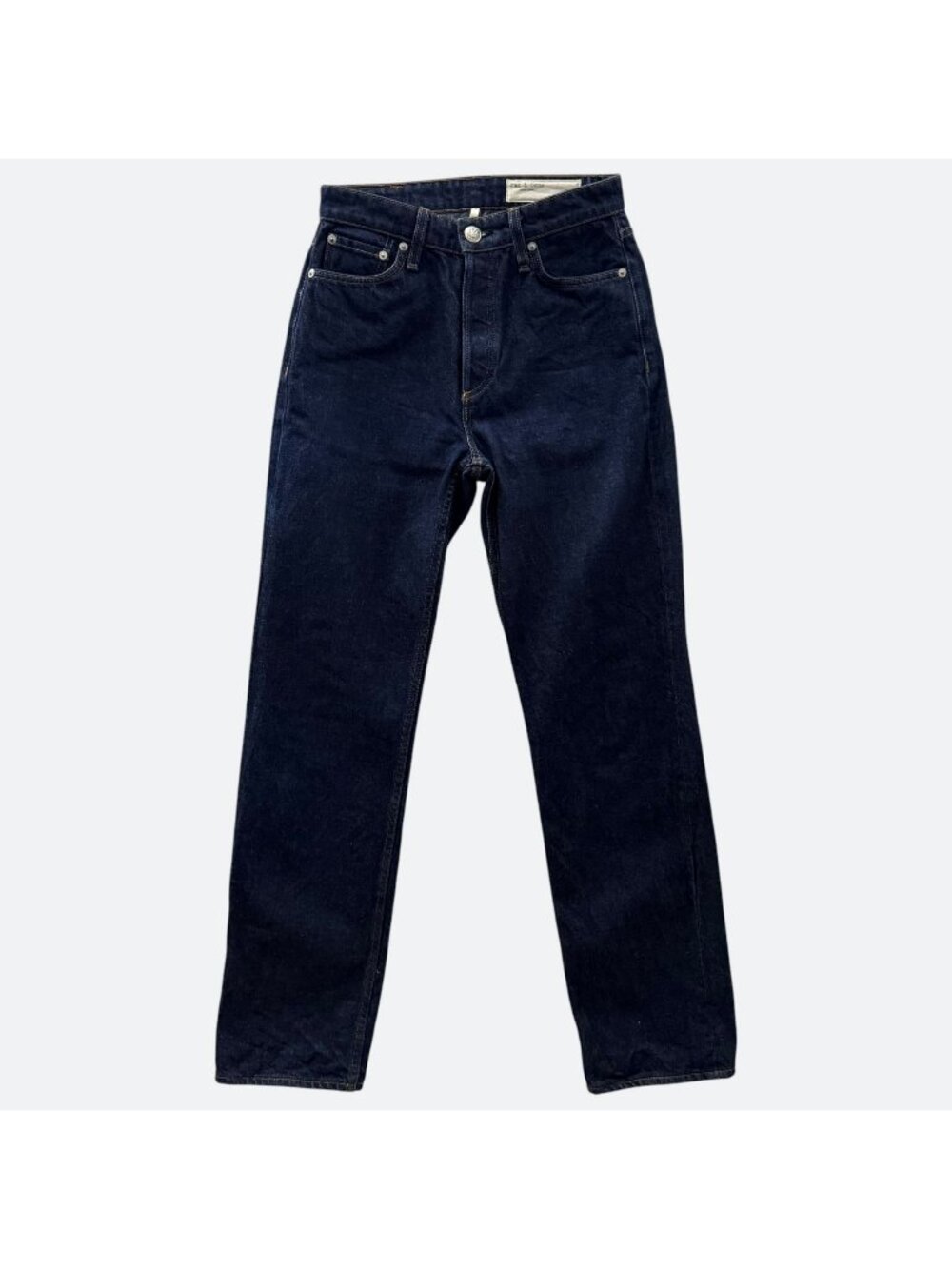 Rag & Bone Alex High-Rise Straight Fit Denim Jeans Women's Size 26 Dark Indigo